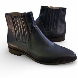 ITALEAU  Black Lunella Ankle Booties Sz 7 EU 7.5